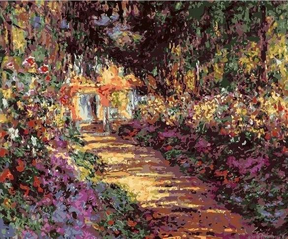 Garden Path At Giverny Claude Monet Painting By Numberss.png
