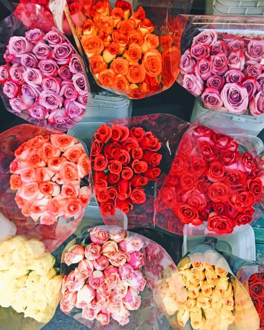 Garden Roses Flowers Painting By Numberss.png