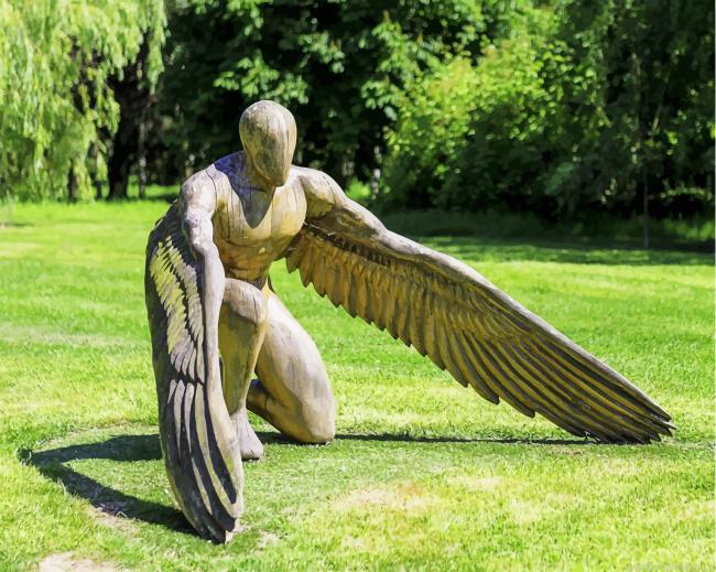 Garden Sculpture Greer The Angel Painting By Numberss.png