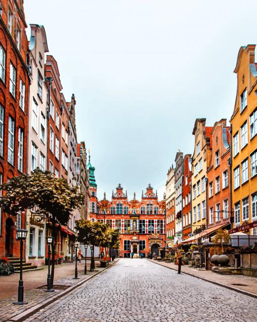 Gdansk Poland Street Cities Painting By Numberss.png
