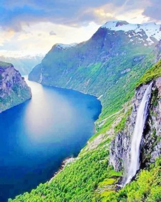 Geiranger Norway Painting By Numbers.png