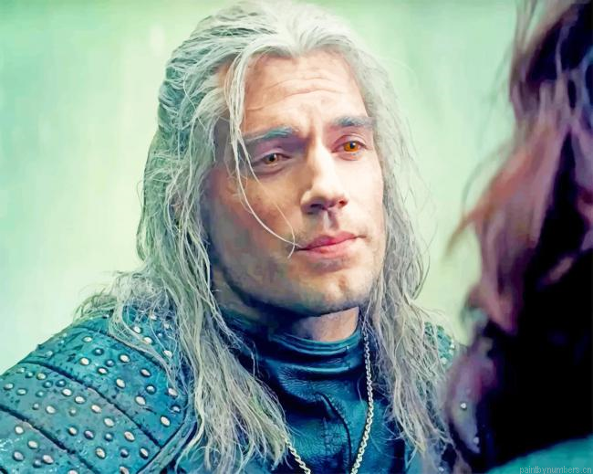 Geralt The Witcher Video Games Painting By Numberss.png