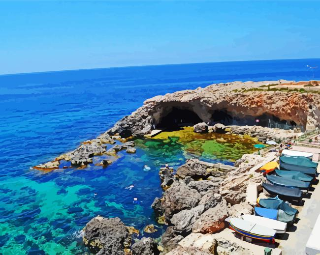 Ghar Lapsi Malta Painting By Numberss.png