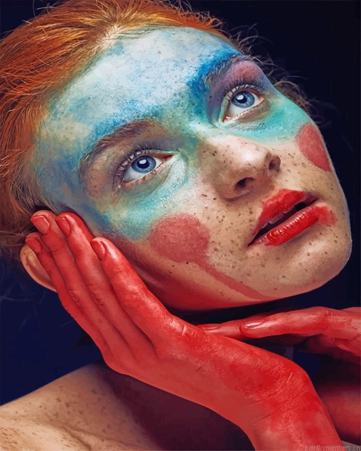 Ginger Clown Girl Painting By Numbers.png