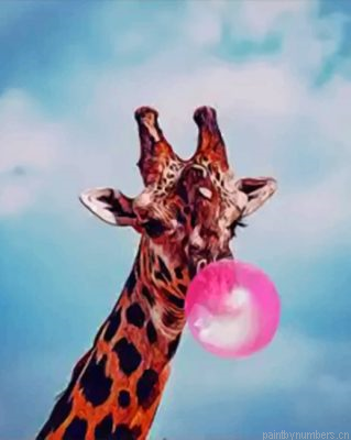 Giraffe And Bubblegum Painting By Numbers.png