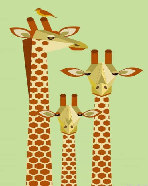 Giraffes Illustration Painting By Numberss.png