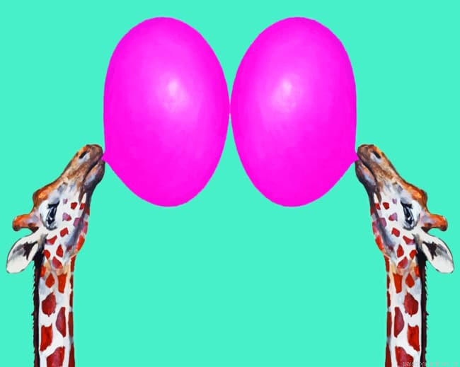 Giraffes With Bubblegum Painting By Numbers.png