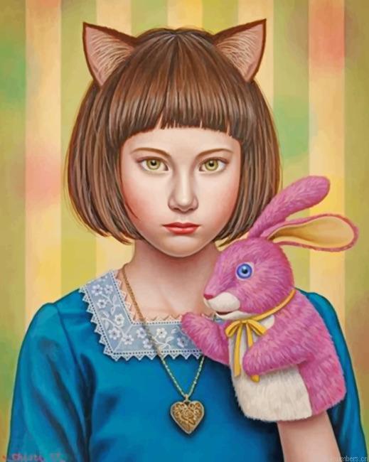 Girl And Bunny Painting By Numbers.png