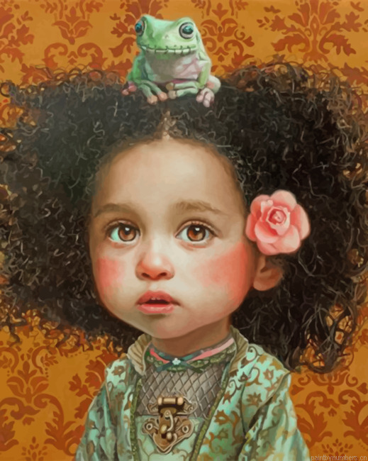 Girl And Frog Painting By Numbers.png