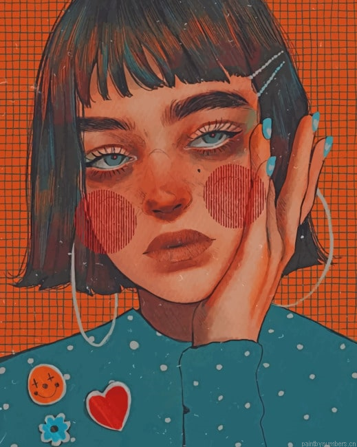 Girl Art Illustrations Painting By Numberss.png