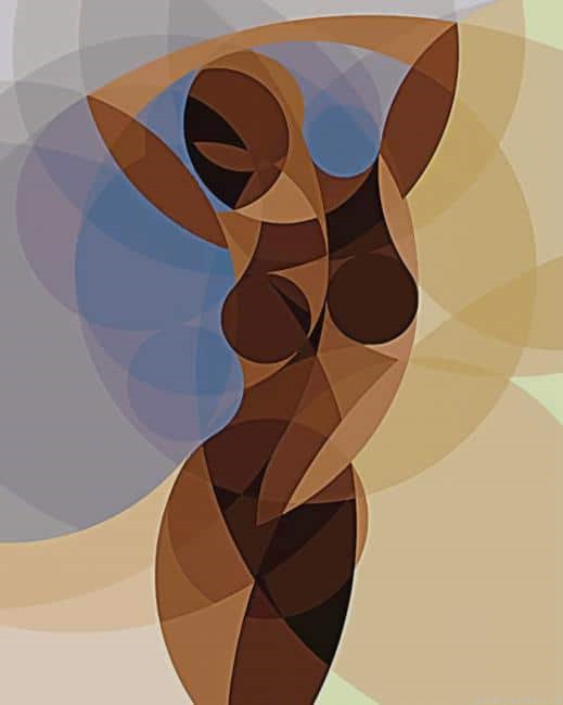 Girl Body Abstract Art Painting By Numberss.png