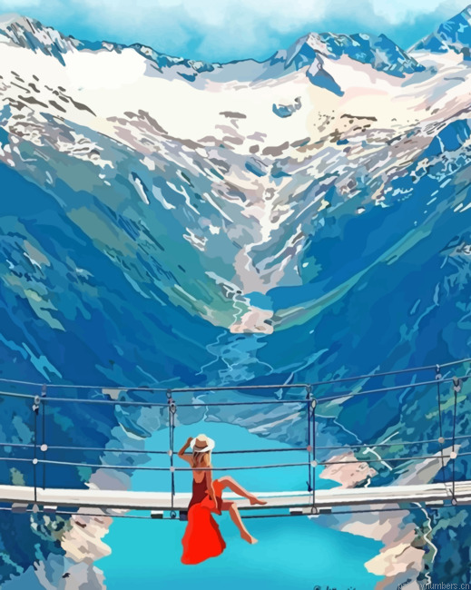 Girl Enjoying Her Leisure Painting By Numbers.png