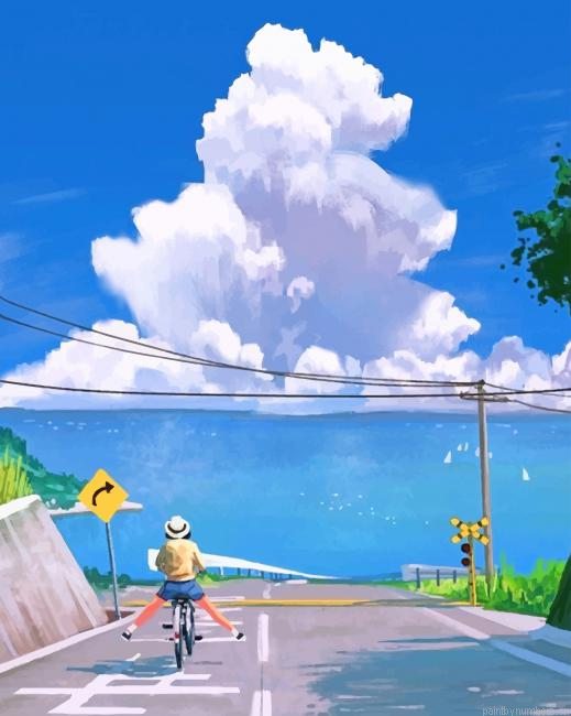 Girl Enjoying The Moment Painting By Numberss.png