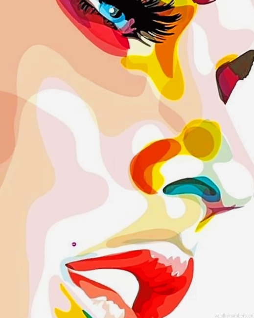Girl Face Painting By Numberss.png