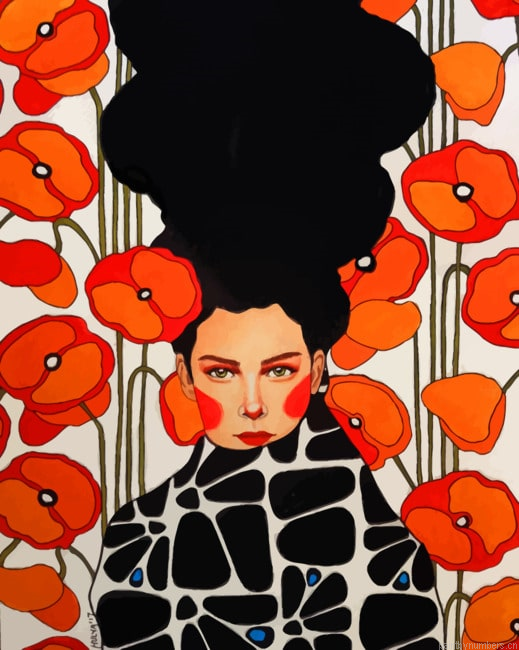 Girl Illustration By Hulya Ozdemir Arts Painting By Numberss.png