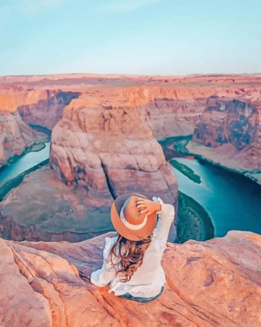 Girl In Glen Canyon Travel Painting By Numberss.png