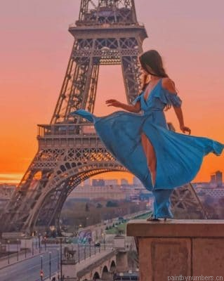 Girl In Paris France Painting By Numbers.png