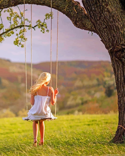 Girl In Tree Swing Painting By Numbers.png