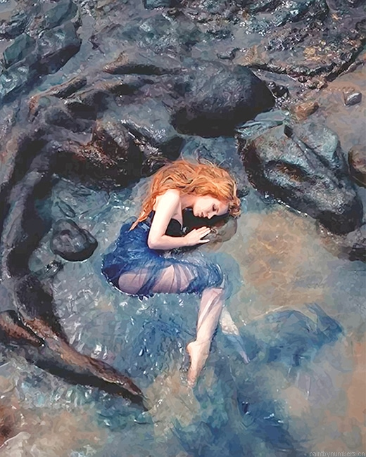 Girl Laying Alone Painting By Numbers.png