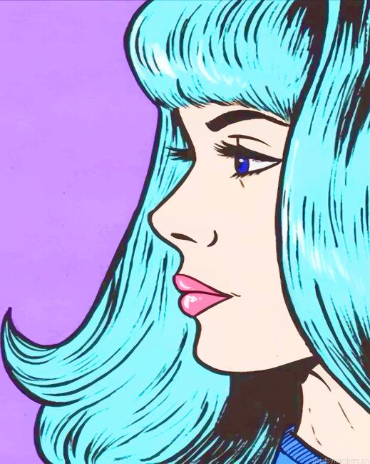 Girl Pop Art Painting By Numbers.png