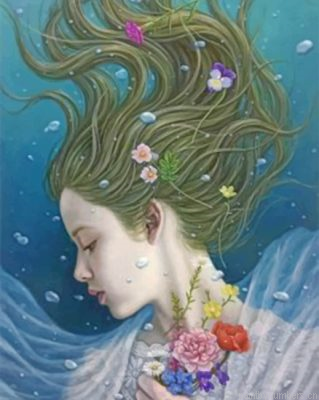 Girl Under Water Painting By Numbers.png