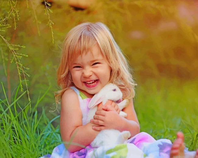 Girl With Bunny Painting By Numberss.png