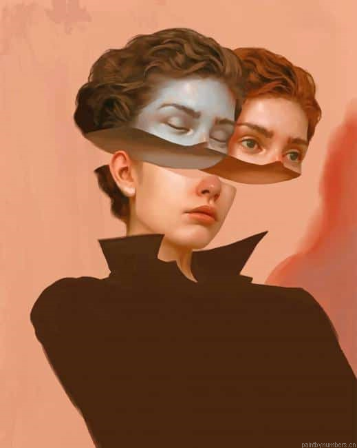Girl With Two Faces Painting By Numbers.png