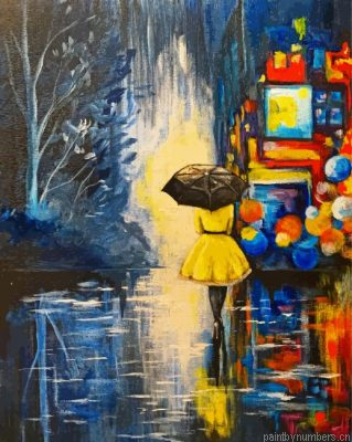 Girl With Umbrella Painting By Numbers.png