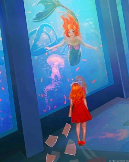Girl And Mermaid Painting By Numberss.png