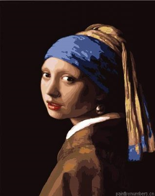 Girl With A Pearl Earring Johannes Vermeer Painting By Numbers.png