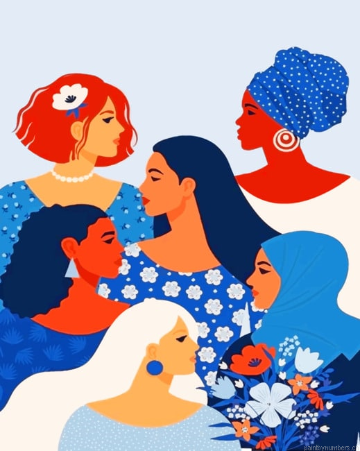 Girls Power Illustration Painting By Numberss.png