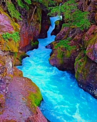 Glacier National Park Montana Painting By Numbers.png