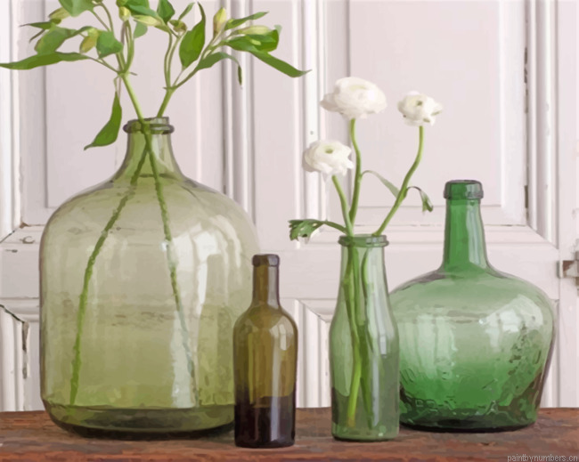 Glass Bottles Painting By Numberss.png