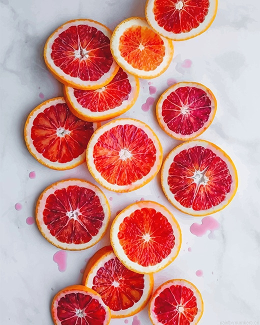 Glazed Blood Orange Fruits Painting By Numbers.png