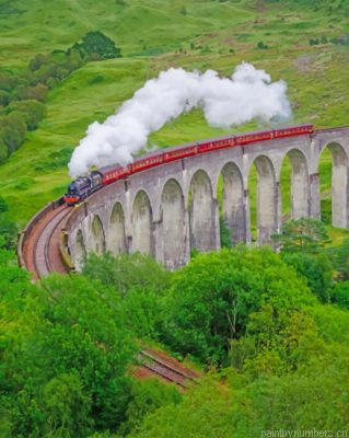 Glenfinnan Viaduct Scotland Painting By Numbers.png