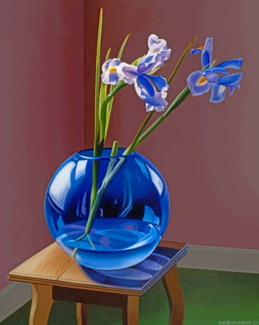 Globe Vase With Iris Painting By Numbers.png