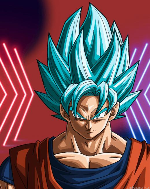 Goku Dragon Ball Z Painting By Numberss.png