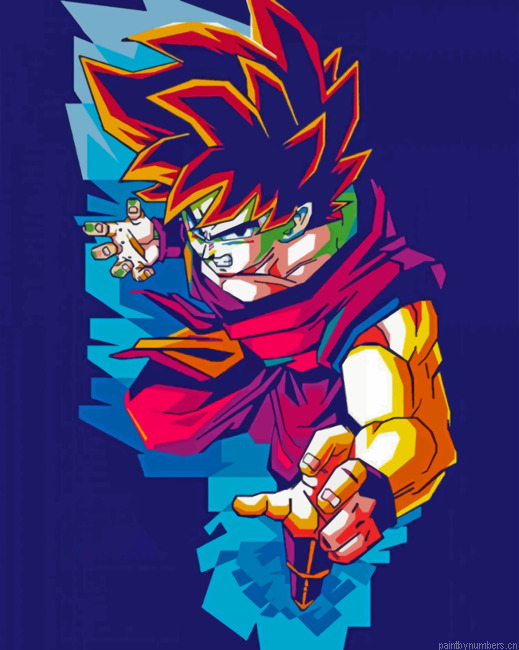 Goku Painting By Numberss.png
