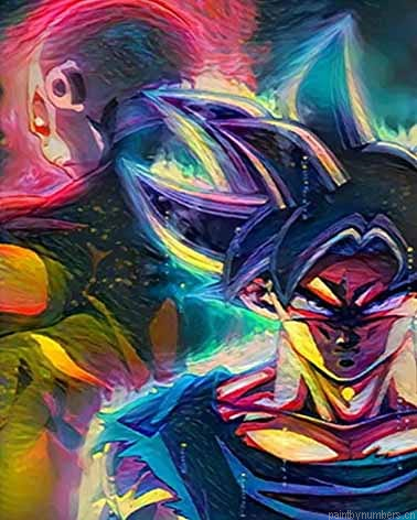 Goku Vs Jiren Gray Animations Painting By Numberss.png