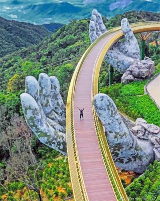 Golden Bridge Vietnam Painting By Numbers.png