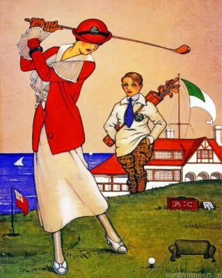 Golfer Woman Painting By Numbers.png