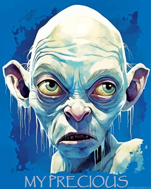 Gollum My Precious Painting By Numberss.png