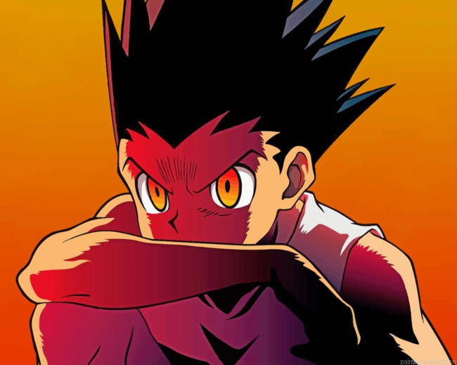Gon Freecss From Hunter X Hunter Animes Painting By Numberss.png