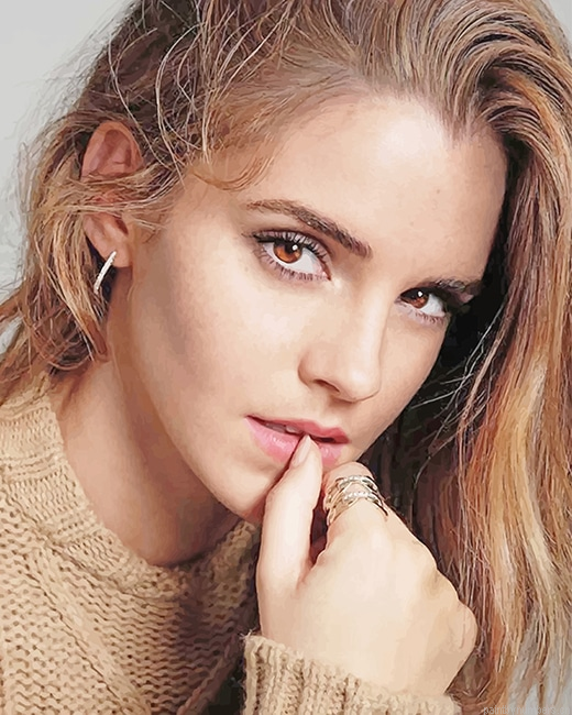 Gorgeous Emma Watson Actors Painting By Numbers.png