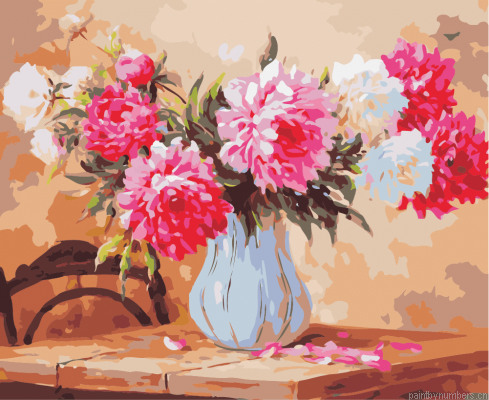Gorgeous Peony Flowers Painting By Numbers.png