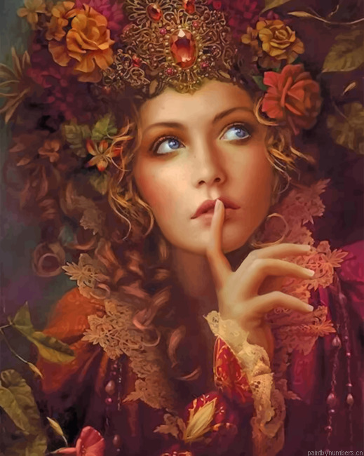 Gorgeous Woman Painting By Numberss.png