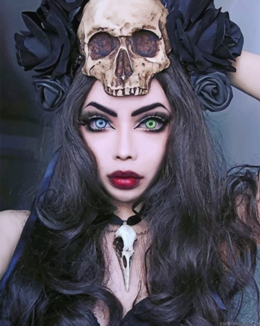 Gothic Heterochromia Girl Painting By Numberss.png