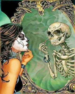 Gothic Sugar Skull Painting By Numberss.png