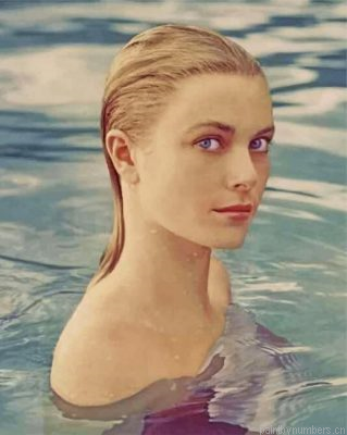 Grace Kelly In The Pool Painting By Numbers.png