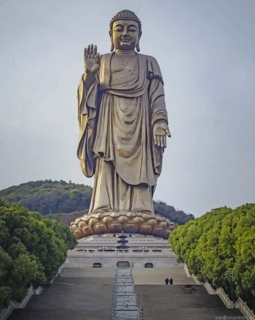 Grand Buddha At Ling Shan Painting By Numberss.png